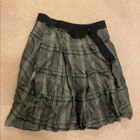 Gunex for Brunello Cucinelli gray silk skirt. Size M. - Picture 1 of 3